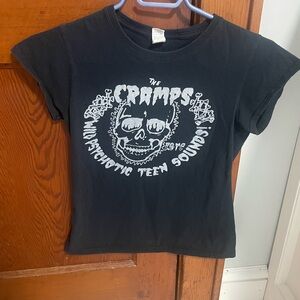 Womens small The Cramps tshirt. Black.